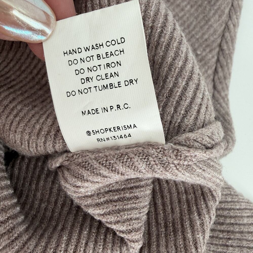 Kerisma Sweater Womens Medium/Large Mauve Oversized Dolman Sleeve - Picture 8 of 8